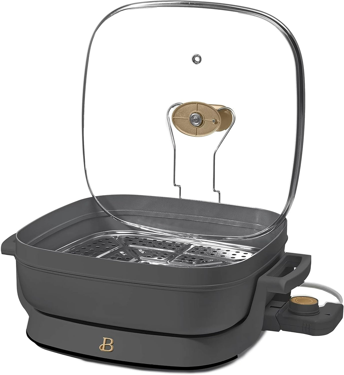 5-in-1 Electric Expandable Skillet, Oyster Gray, Up to 7 QT Q95521