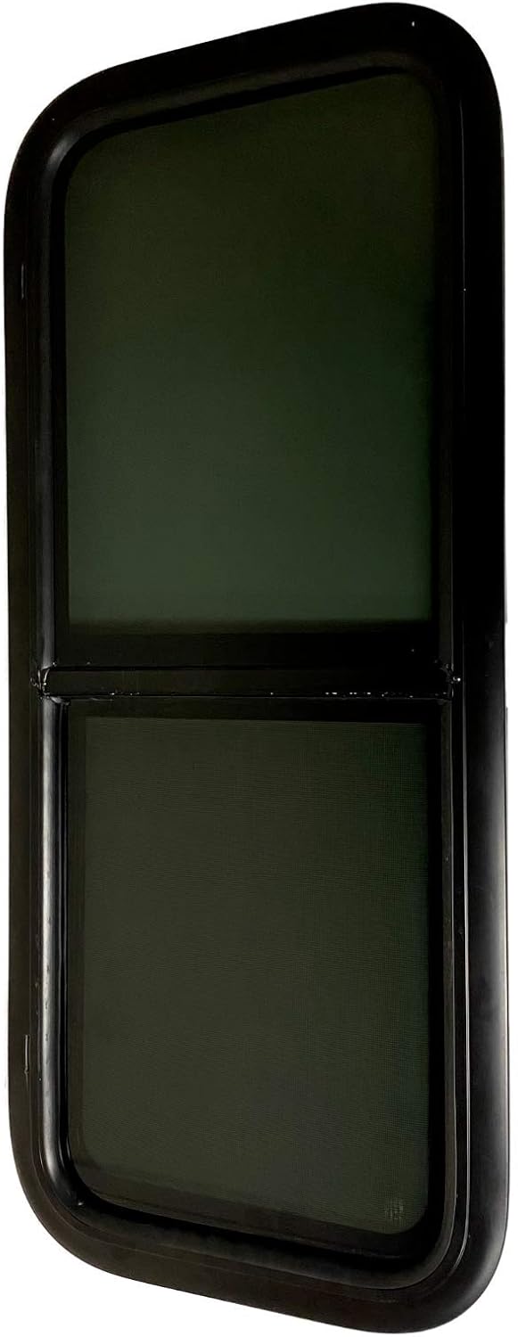 RV Window with Screen and Clamp Ring Q8041