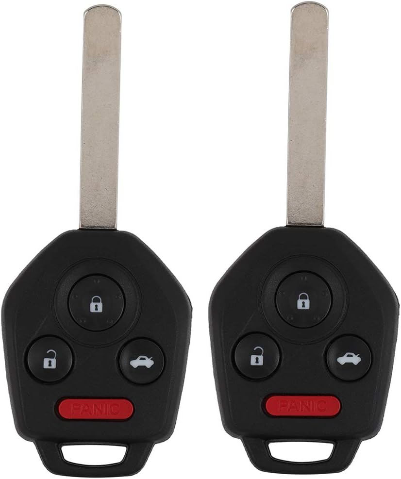 4 Buttons Keyless Key Fob Remote Control Car Key 315MHz Transmitter Replacement Pack of 2 D990639