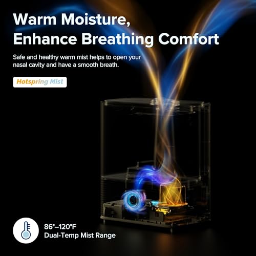 White Smart Warm and Cool Mist Humidifier M160