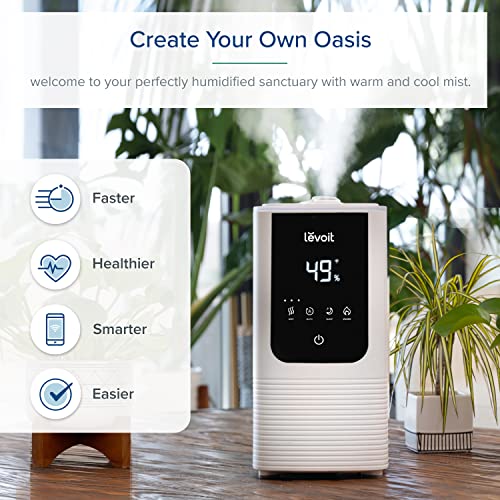 White Smart Warm and Cool Mist Humidifier M160