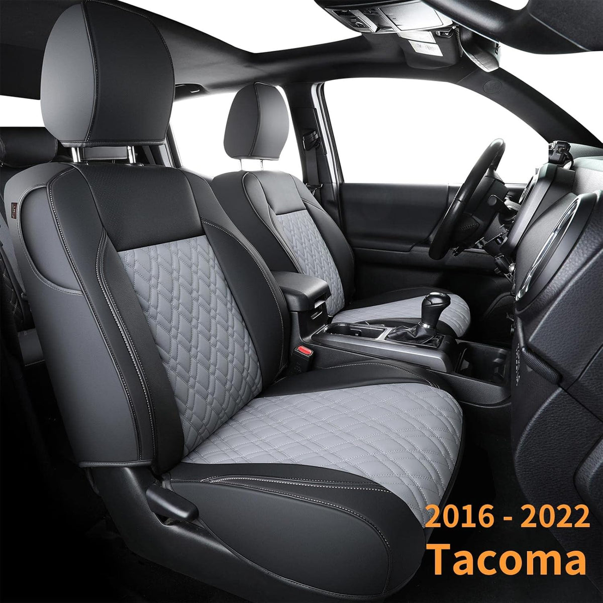 Tacoma Seat Covers Water Proof Faux Leather Full Set Black Z26254