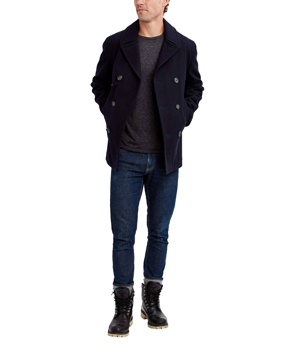 Men's Classic Double Breasted Peacoat I51617