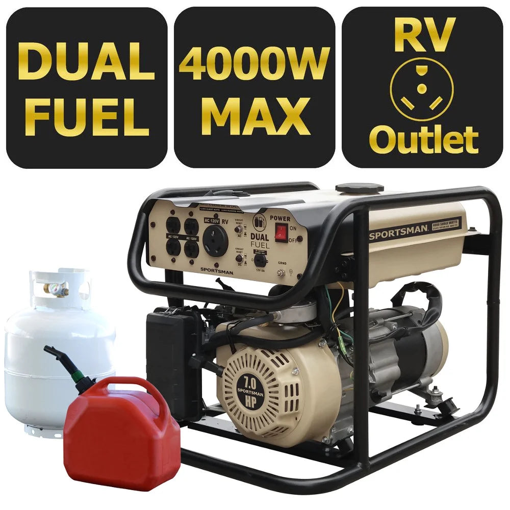4000 Watt Dual Fuel Generator V8786