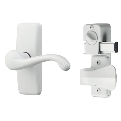 Satin Nickel Door Lever with Deadbolt Lock 2-Piece Set T70290