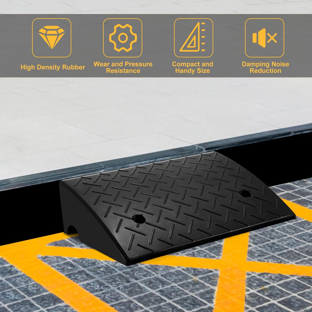 2PCS Rubber Car Curb Ramps S5111