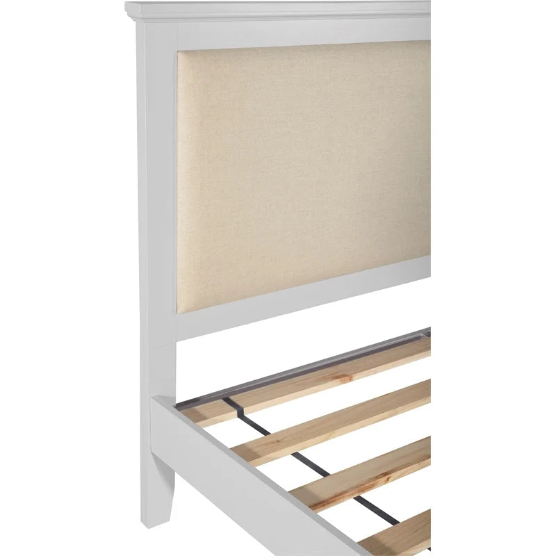 Grey King Size Wood Platform Bed Frame X9220