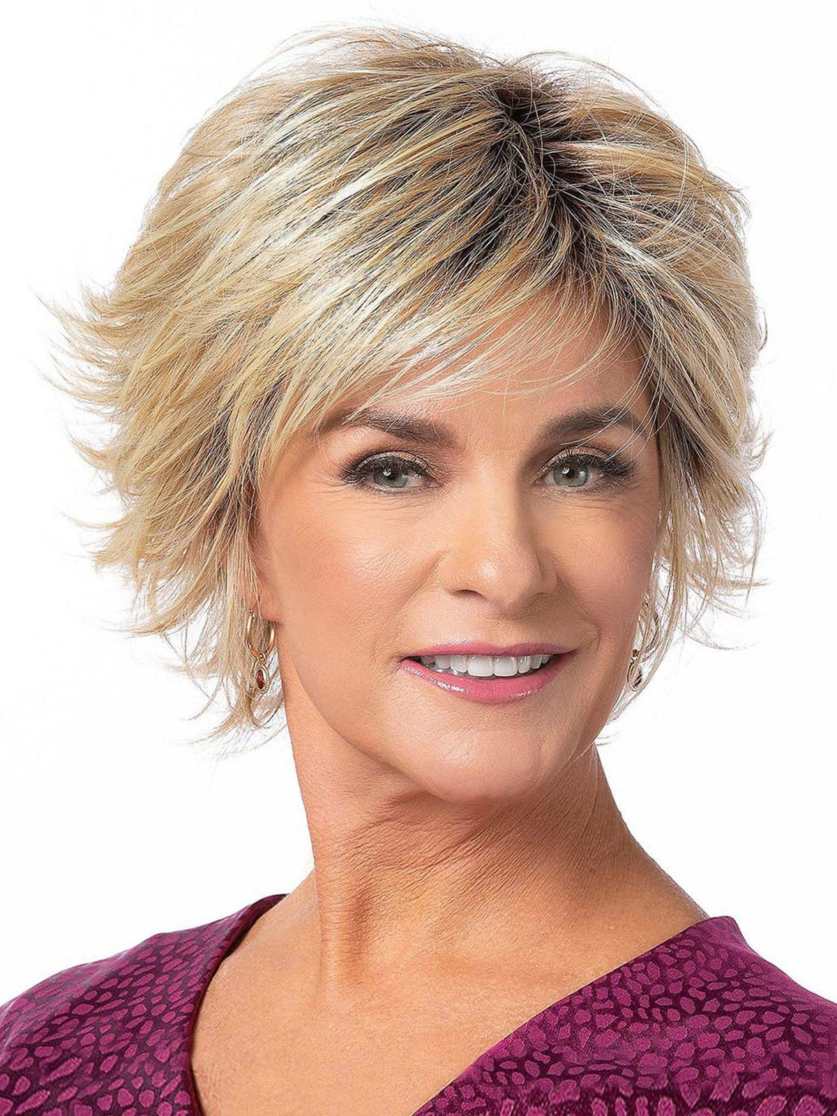 Medium Blonde Golden Blonde or Dark Blonde Synthetic Wig N8555