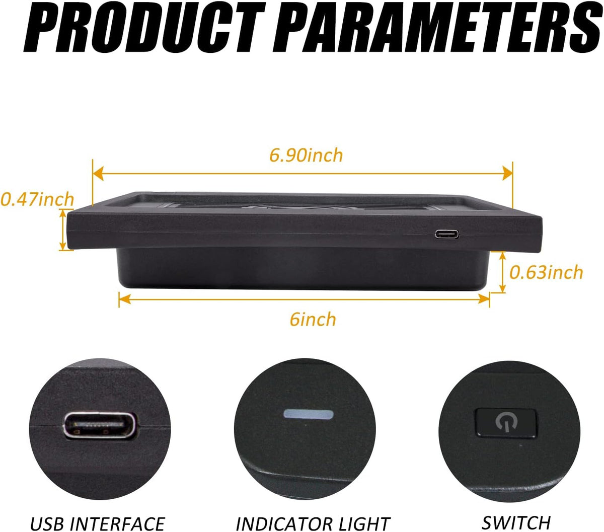 Wireless Car Charger Center Console for Audi Q5 SQ5 Pack of 2 G506955