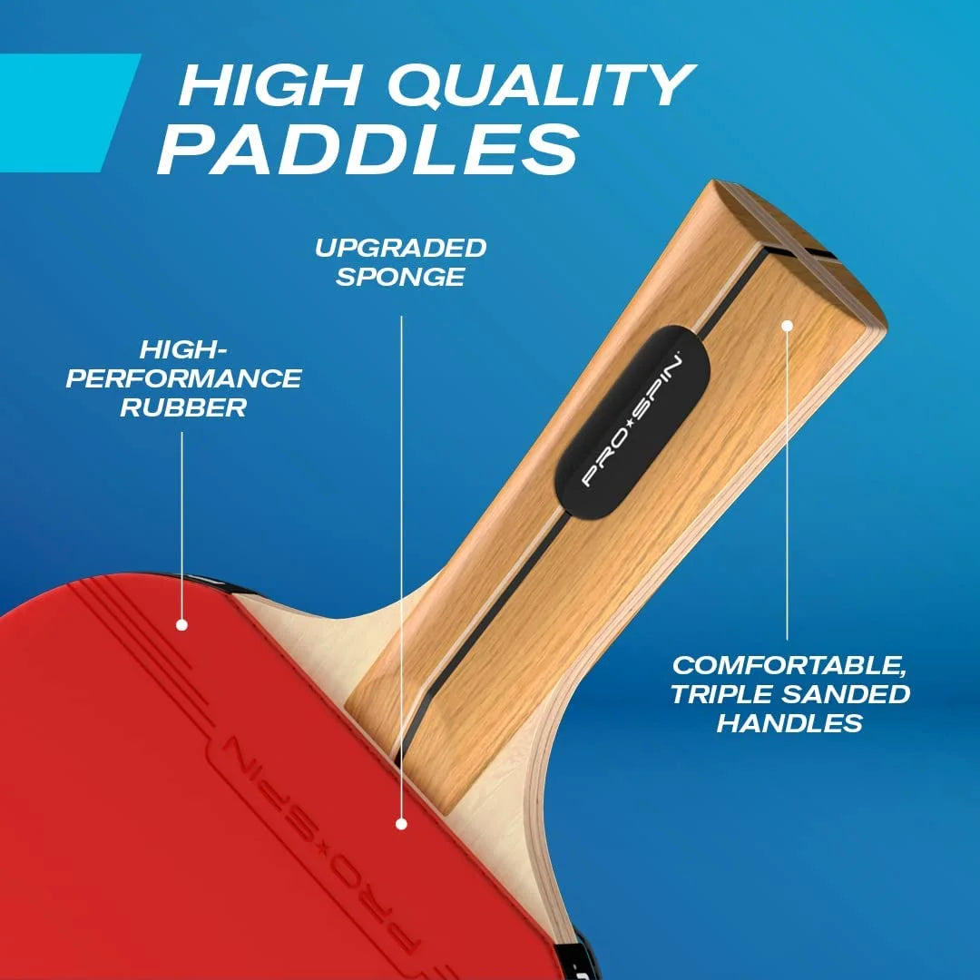 Portable Ping Pong Set with Retractable Net, 4-Player Set P876