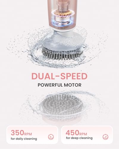 Electric Spin Scrubber with 8 Brush Heads and Long Handle R45094