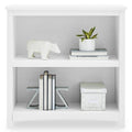 Bianca White 2-Shelf Bookcase L298838