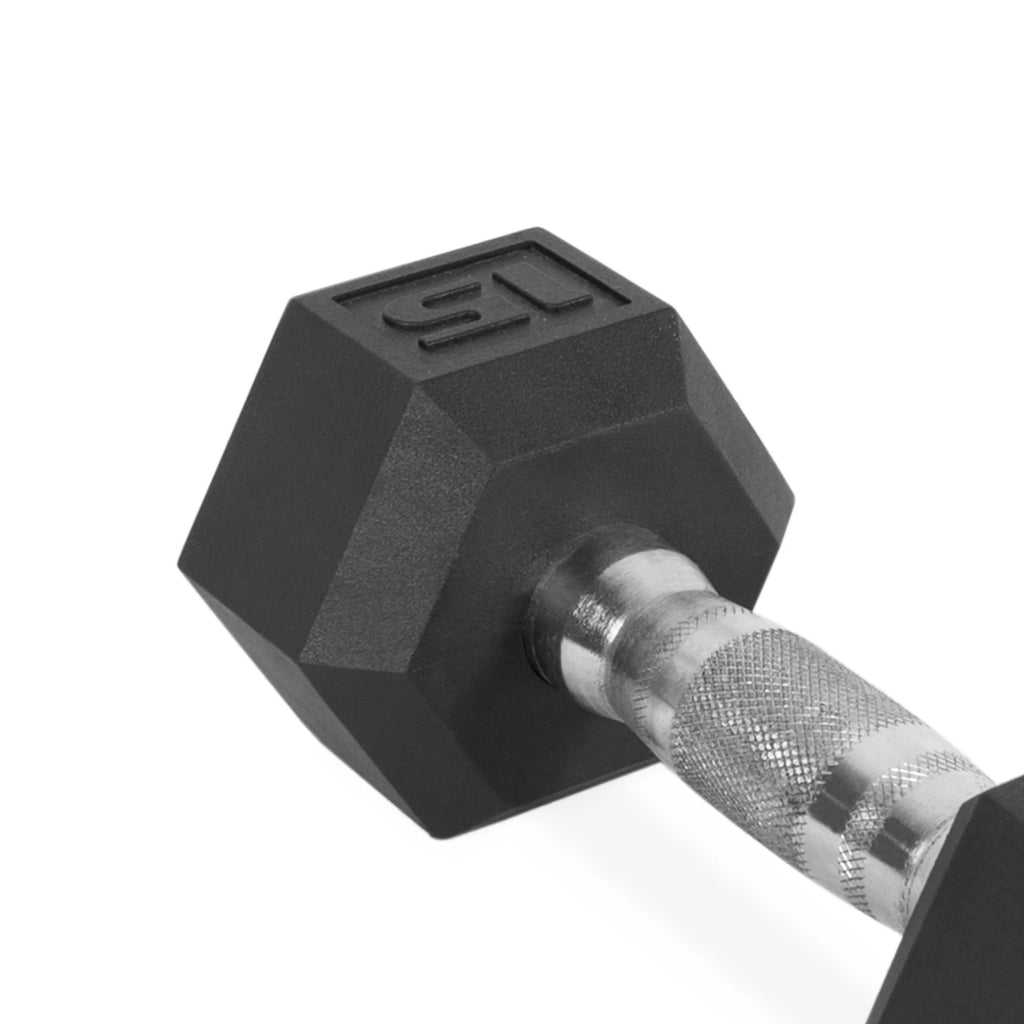 Coated Hex Dumbbell, Single 35 lbs E63027