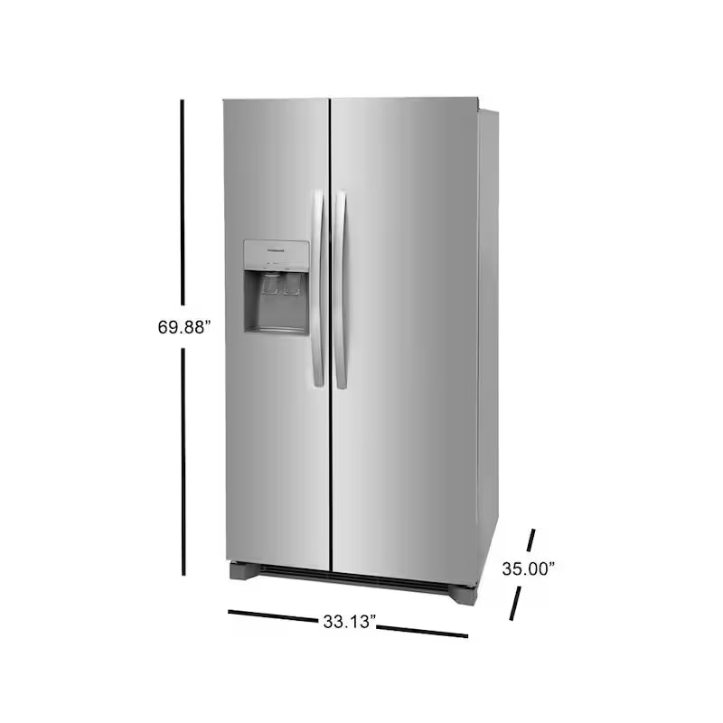 36 in. 25.6 cu. ft. Side by Side Stainless Steel Refrigerator Y98940