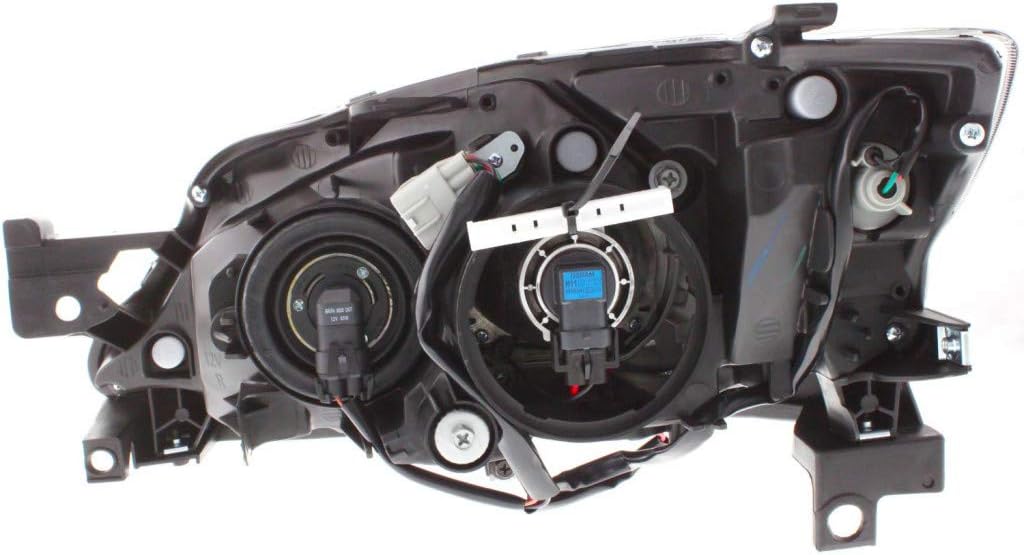 2008-2011 Subaru Impreza Headlight Assembly Passenger Side Black Housing P192
