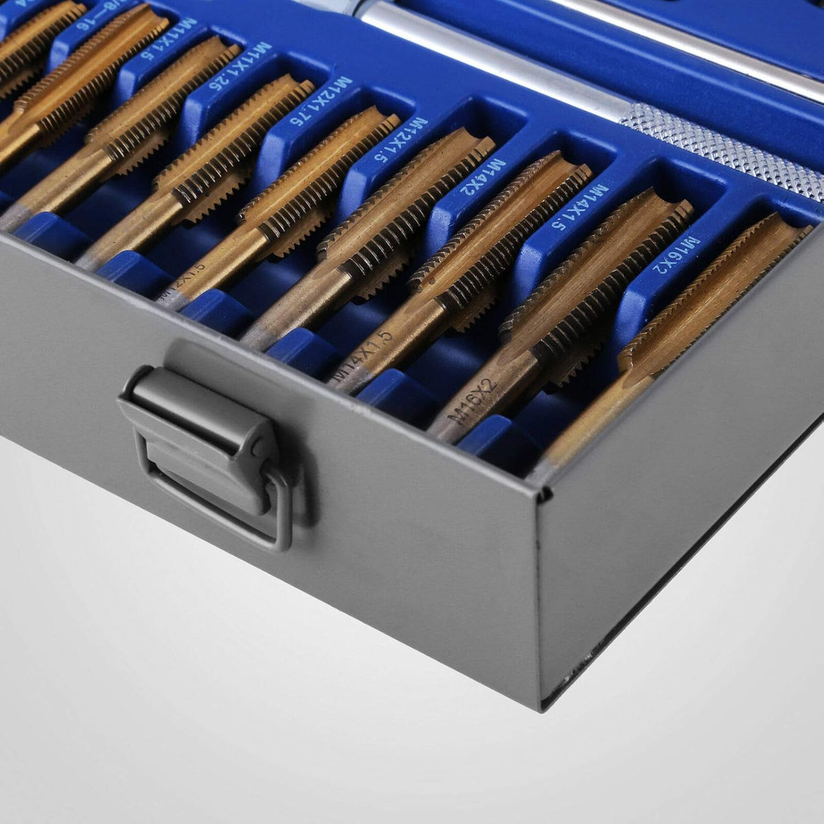 86-Piece Tap and Die Set Metric Titanium Steel L971436