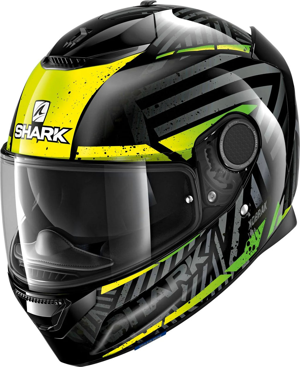 Black Yellow Green Helmet L39558