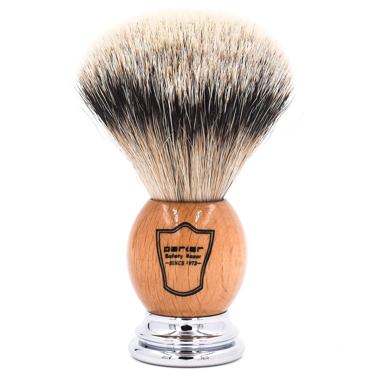 Olivewood Silvertip Badger Shaving Brush & Stand Pack of 2 X62706