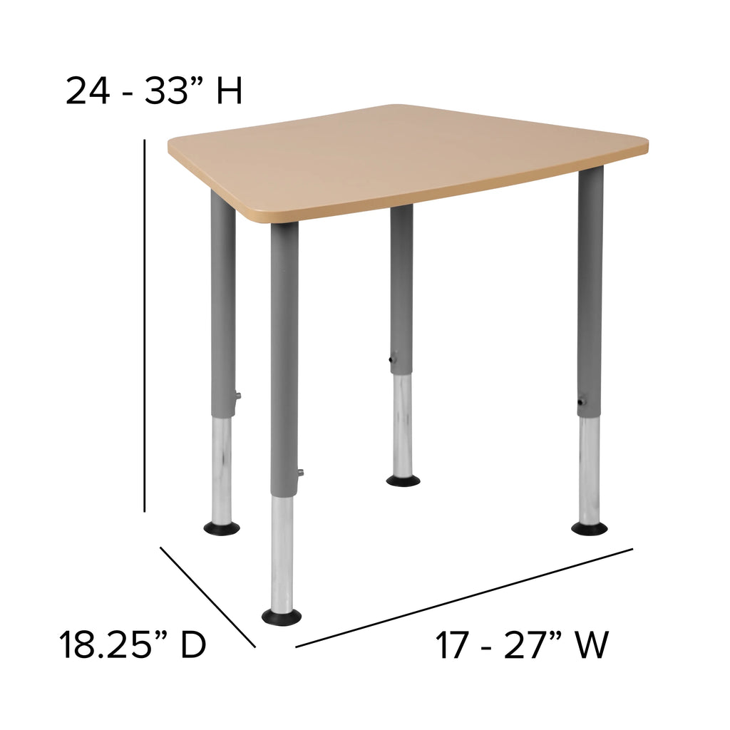 Hex Adjustable Student Desk A17452