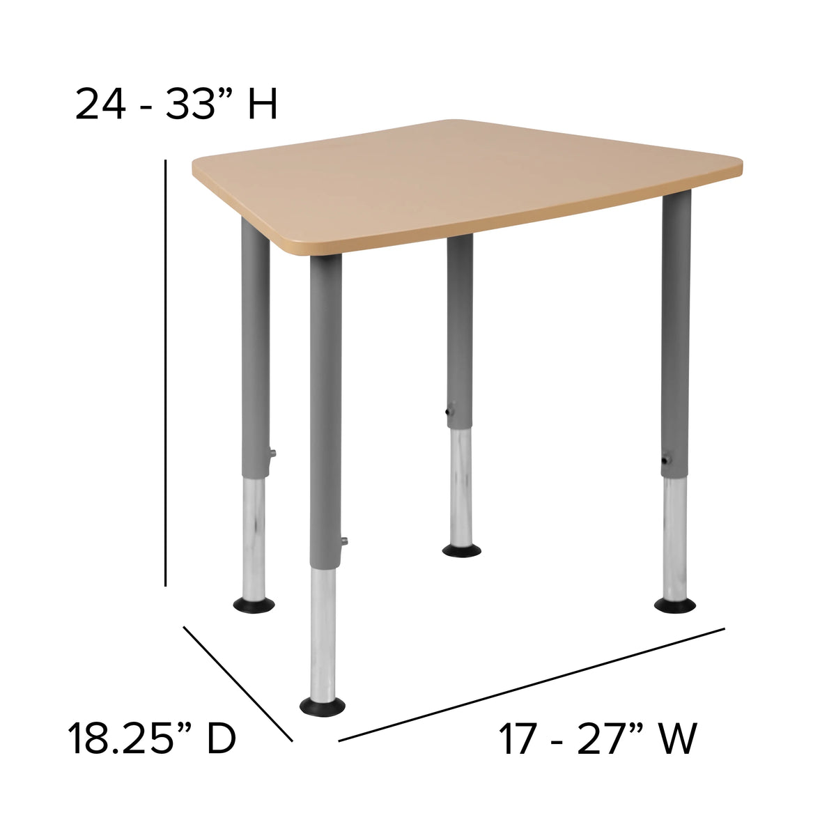 Hex Adjustable Student Desk A17452