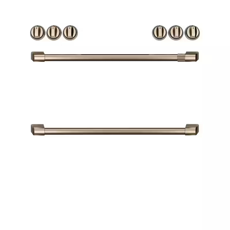 Induction Range Handle and Knob Kit in Brushed Bronze I191916