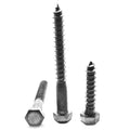 5/8x22-5 x 4 1/2x22 Hex Lag Screw Low Carbon Steel Plain Finish J442