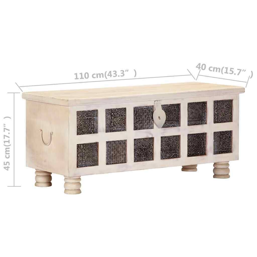 Solid Acacia Wood Storage Box K663