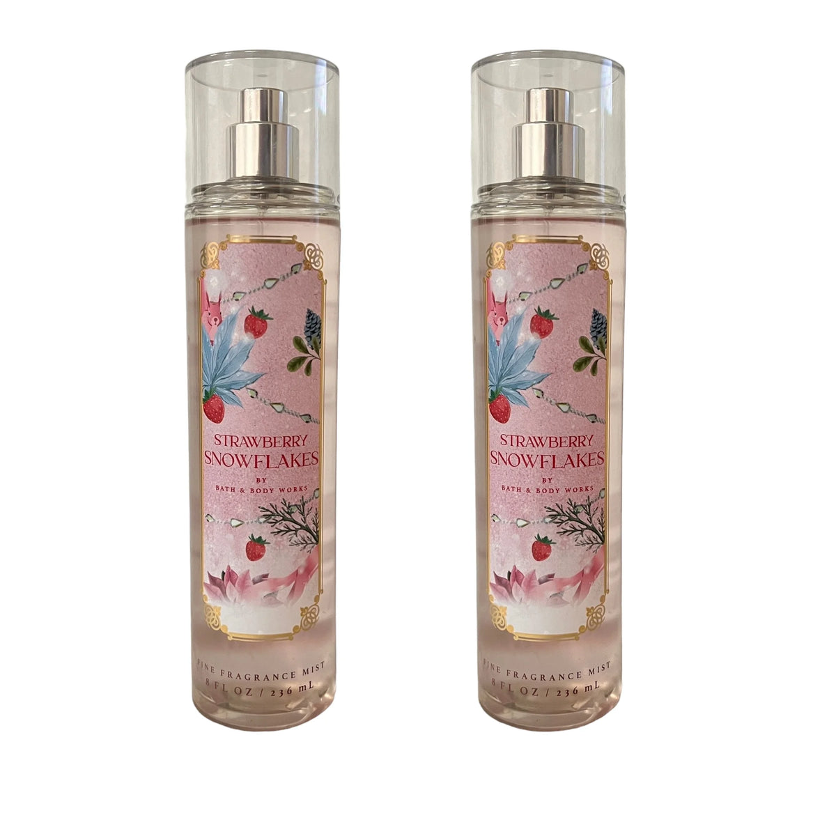 Strawberry Snowflakes Fine Fragrance Mist Set 8 fl oz Q197