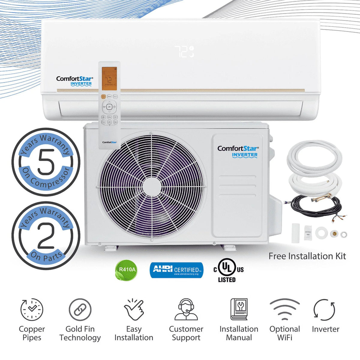24,000 BTU 20 SEER2 Ductless Mini-Split Air Conditioner 220V B771