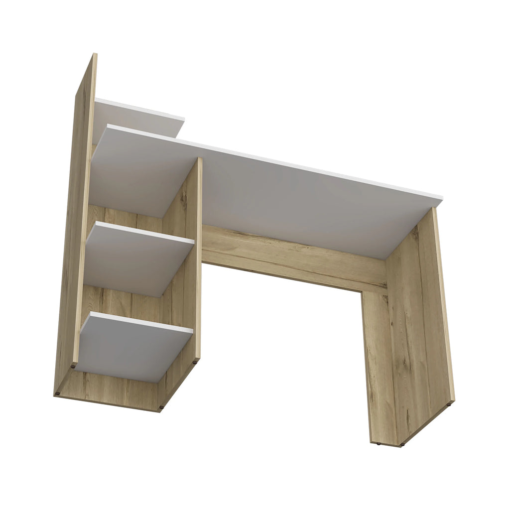 Light Oak White Four Shelves Desk C779029