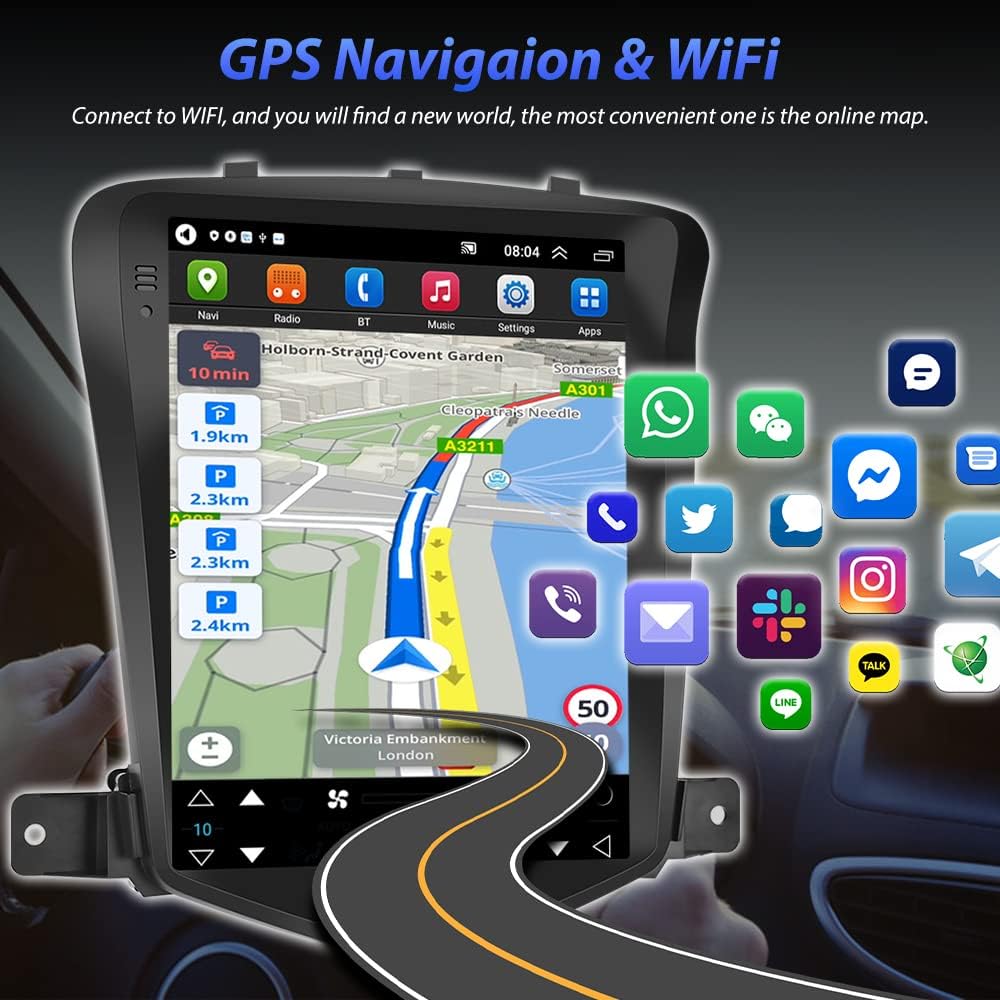 9.7 Inch HD Touchscreen Android Car Stereo with 2GB RAM 32GB ROM Q650018
