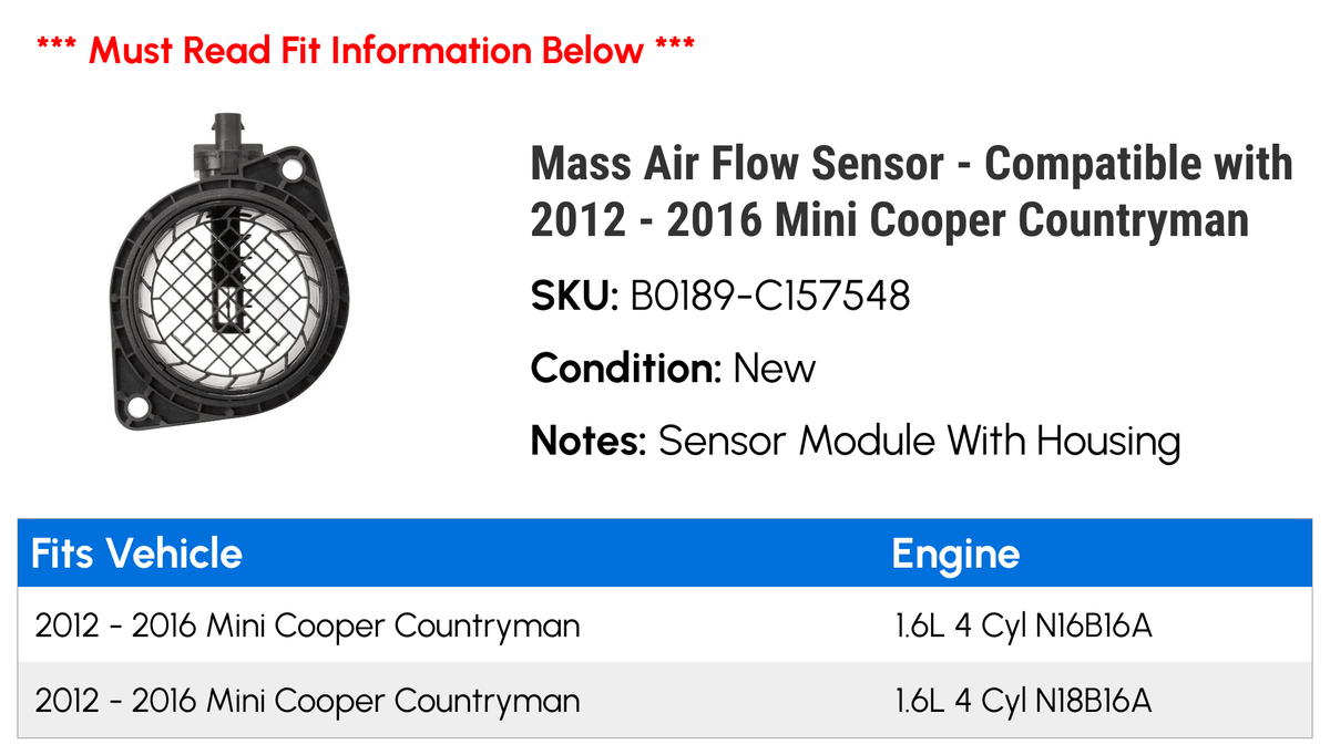 Mass Air Flow Sensor Z6426