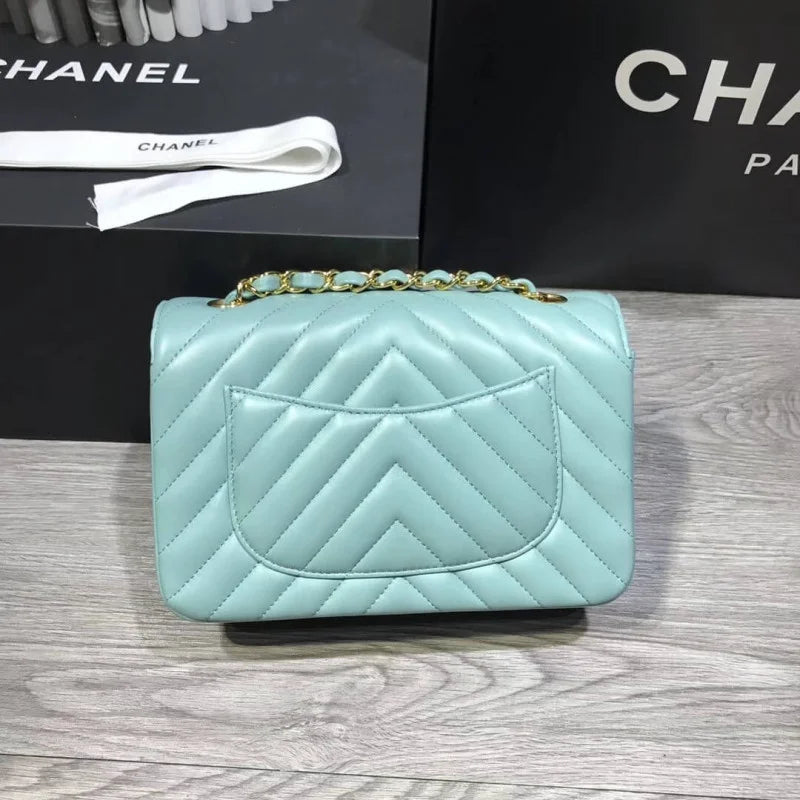 Lambskin Chevron Flap Bag A2513
