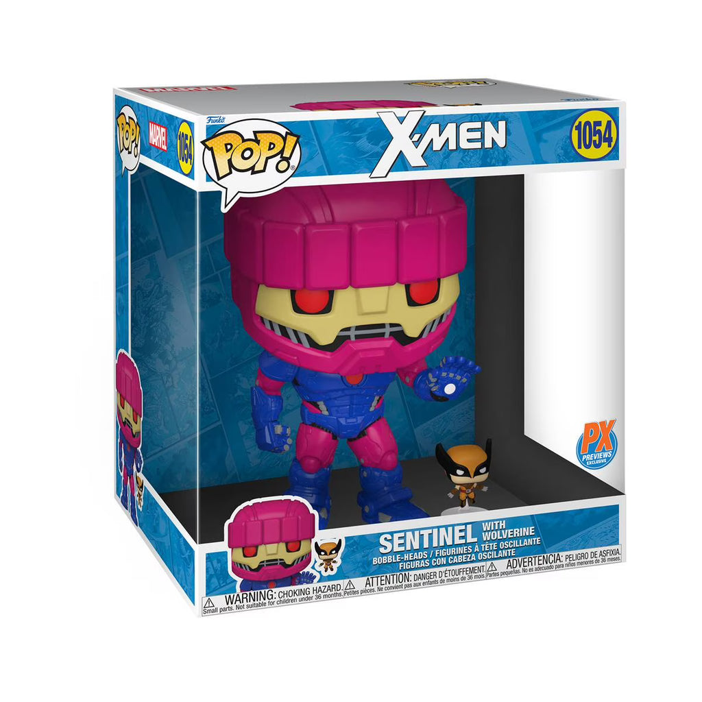 Marvel X-Men Sentinel with Wolverine 10" Funko Pop! Vinyl Figure Q7922