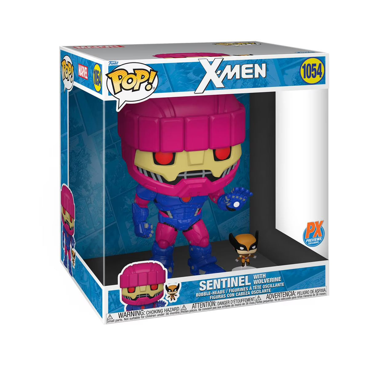 Marvel X-Men Sentinel with Wolverine 10" Funko Pop! Vinyl Figure Q7922