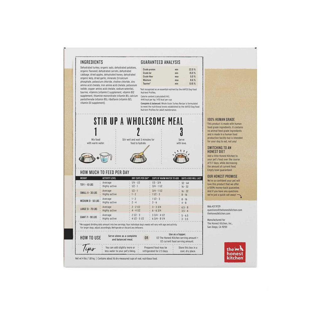 Dehydrated Whole Grain Dog Food Turkey A733798
