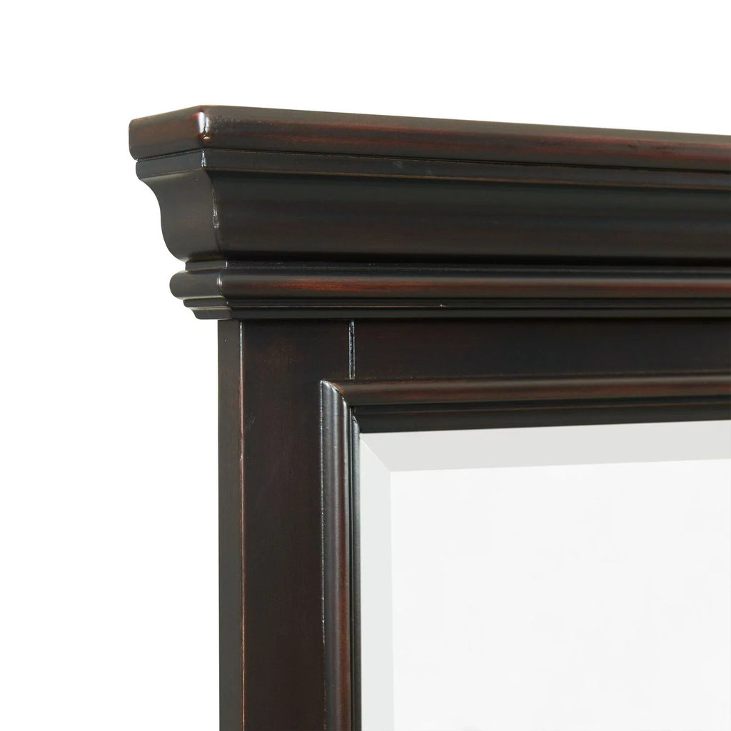 Black 9-Drawer Dresser with Mirror R6645