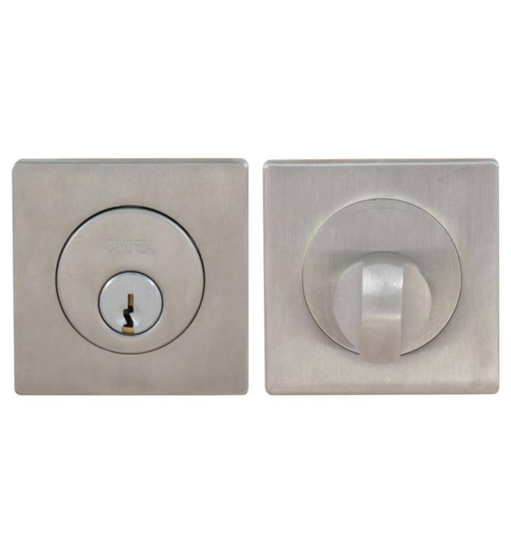 Modern Square Stainless Double Cylinder Deadbolt L256823