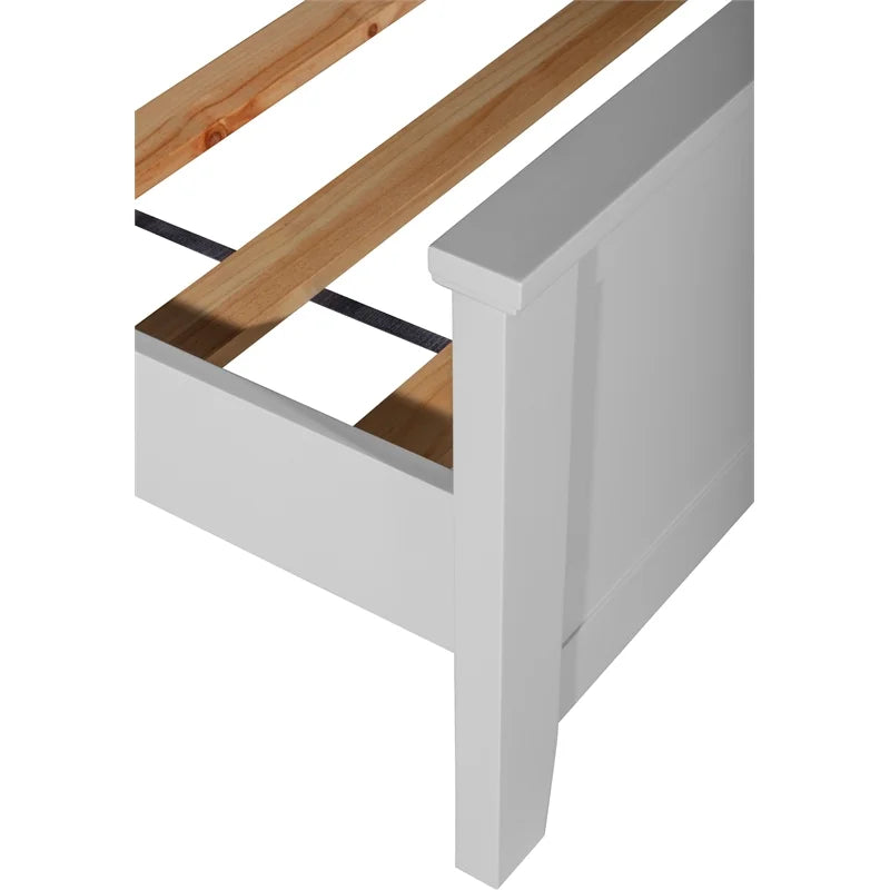 Grey King Size Wood Platform Bed Frame X9220