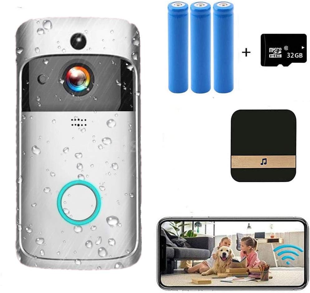 Black Video Doorbell Camera with 32GB SD Card N8742