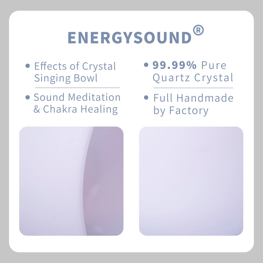 Frosted Heart Chakra Quartz Crystal Singing Bowl 8 inch N8190