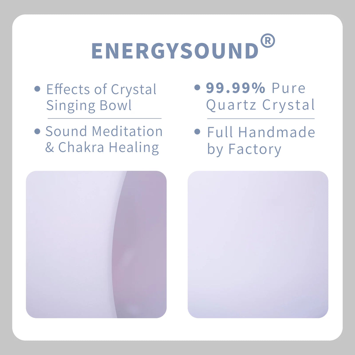 Frosted Heart Chakra Quartz Crystal Singing Bowl 8 inch N8190