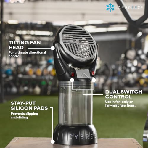 Portable Misting Fan with 10,000 mAH Battery and 1.5-Liter Water Tank M19483