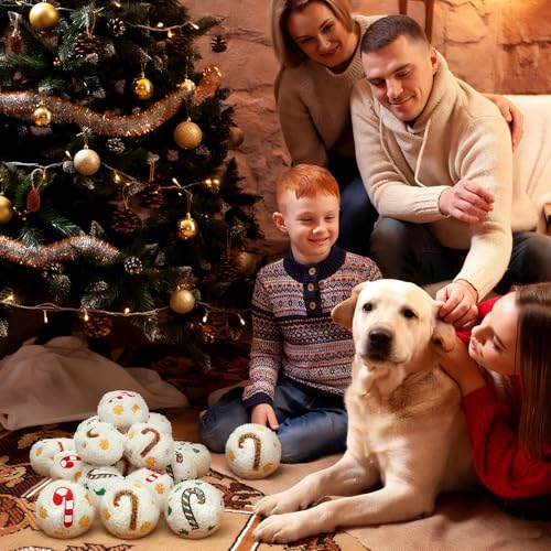 60 Pcs Squeaky Plush Christmas Dog Toys O36042