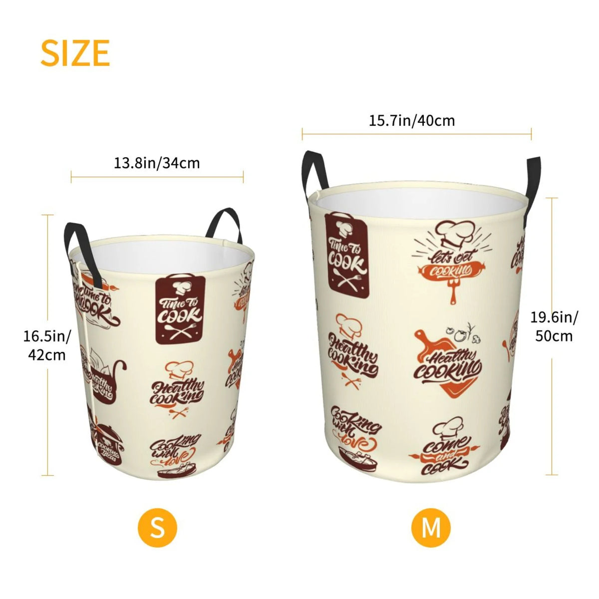 Foldable Laundry Hamper with Handles Y76708