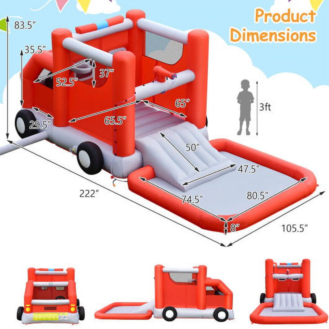 Inflatable Castle Water Park Bounce House with Blower J6631