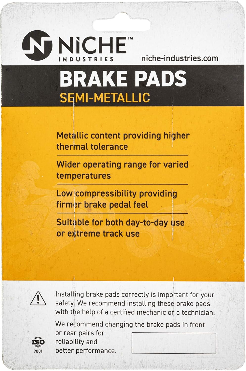 Rear Semi-Metallic Brake Pad Set 4 Pack M9046