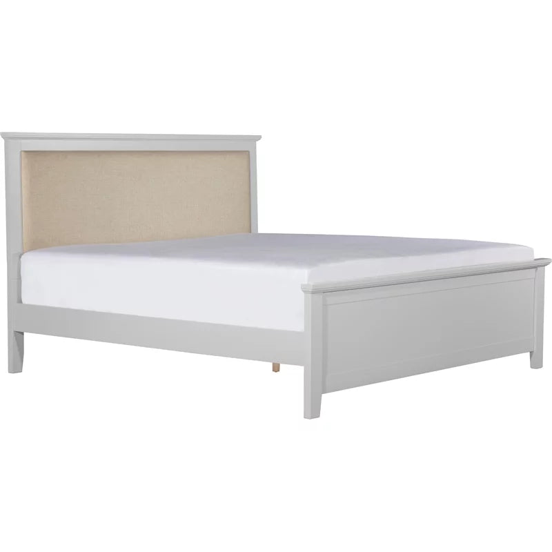 Grey King Size Wood Platform Bed Frame X9220