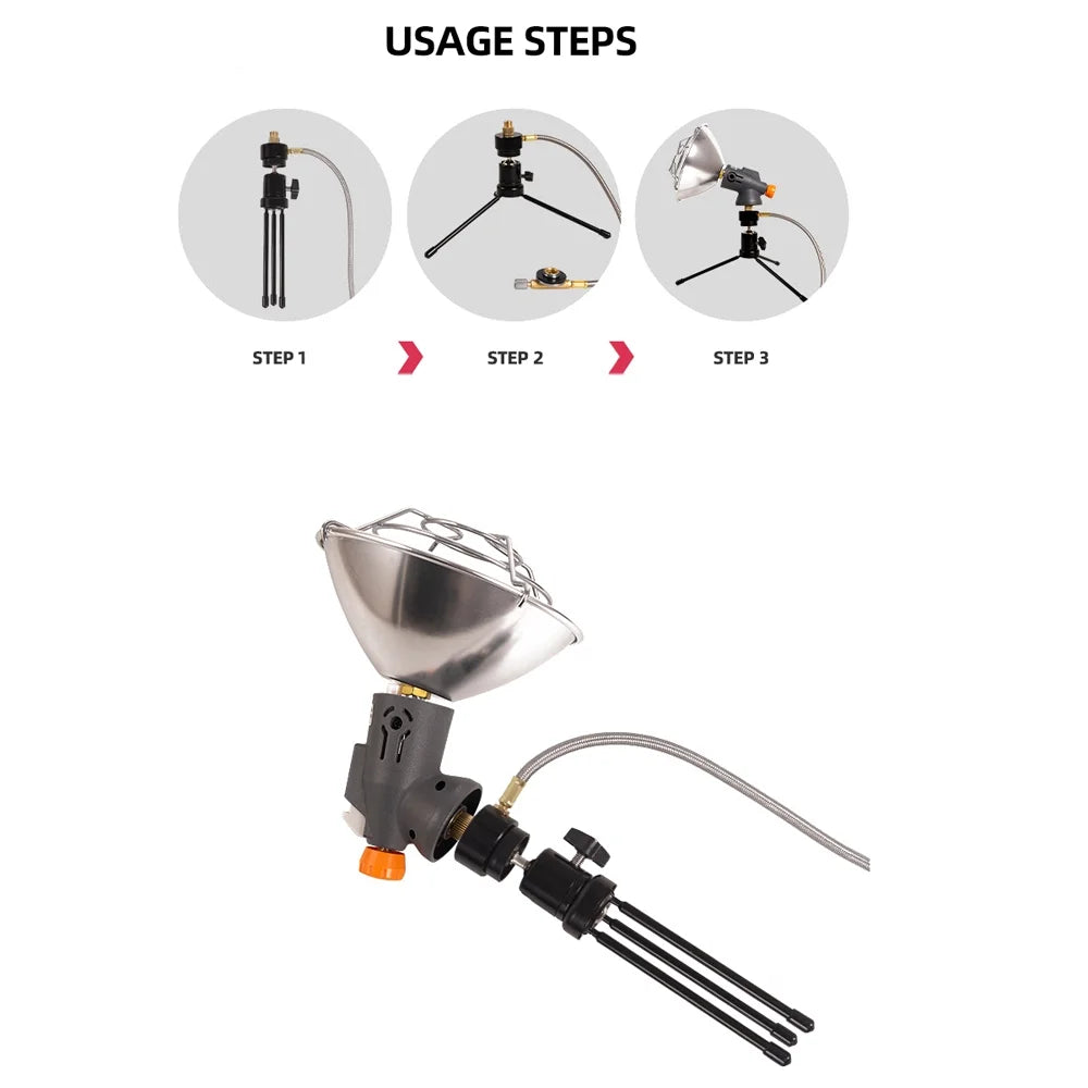 Camping Tent Heating Stove Tripod Holder Q34682
