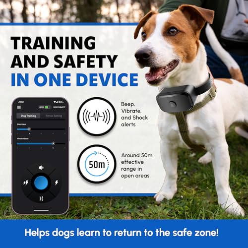 GPS Dog Fence with Remote Training Waterproof Collar System O546